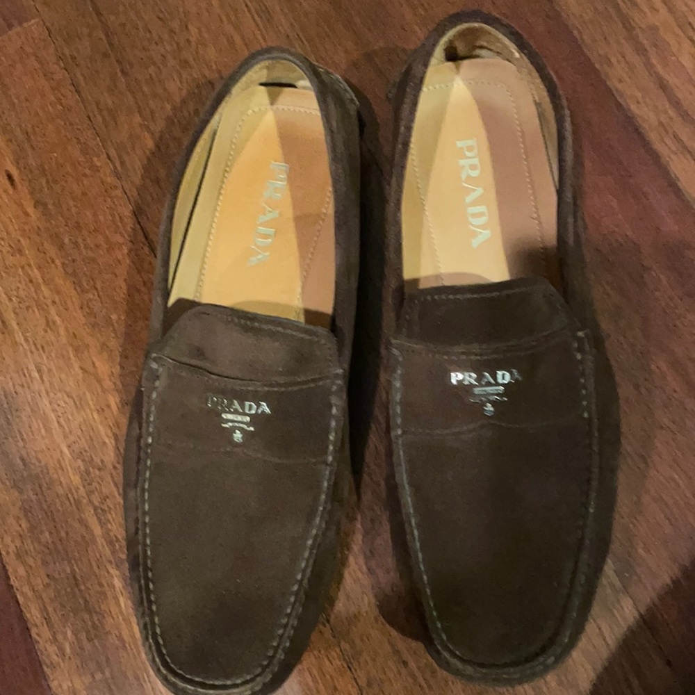 Brown Suede Prada Shoes